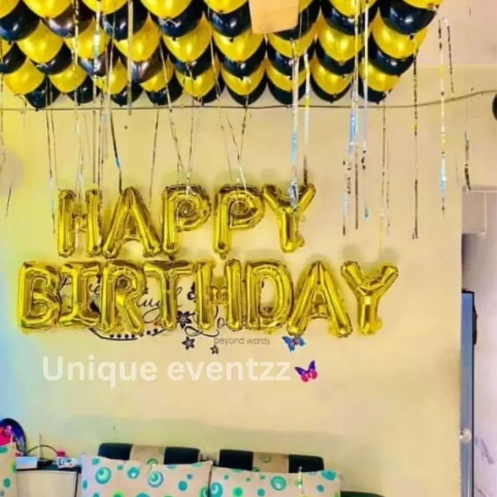 Birthday Decoration in Hotel Room