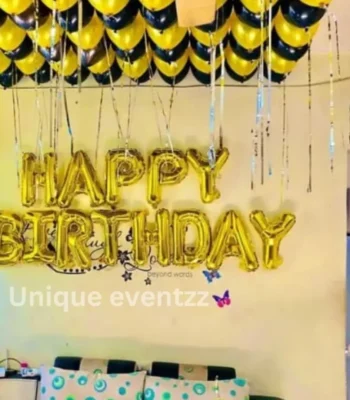 Birthday Decoration in Hotel Room