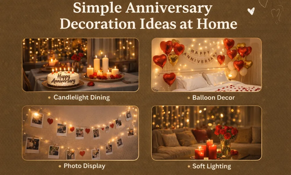 Simple Anniversary Decoration ideas at Home