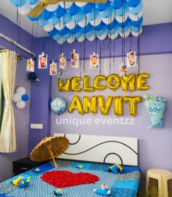 Baby Boy Welcome Room Decoration
