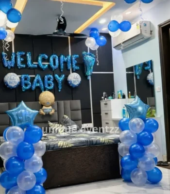 Baby Boy Welcome Room Decoration
