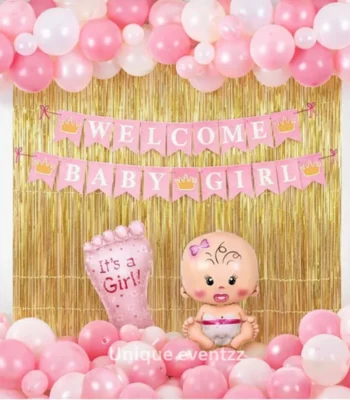 Welcome Baby Decoration For Baby Girl