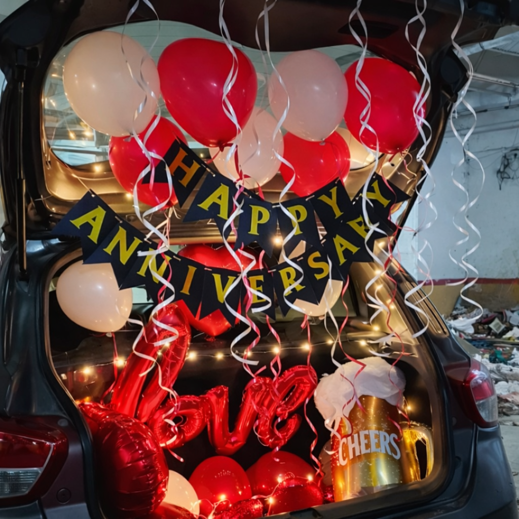 Car Boot Decoration For Anniversary