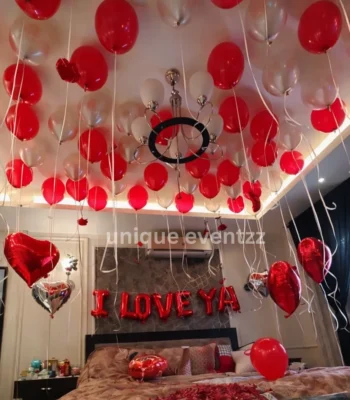 simple romantic room decoration