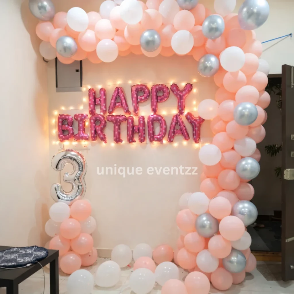 Birthday Balloon Arch Decoration
