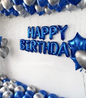 Simple Chrome Balloon Decoration